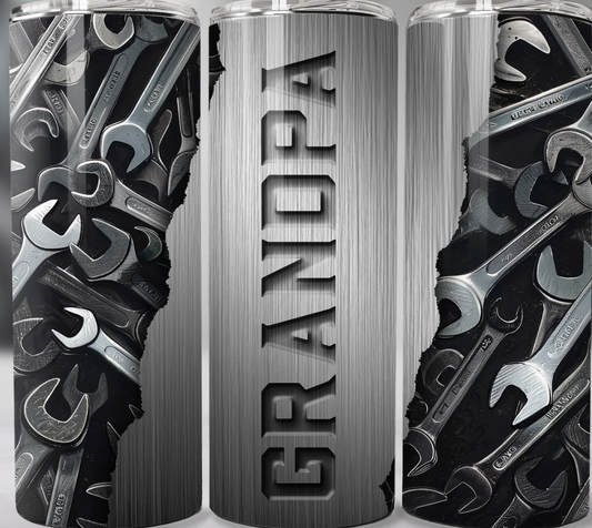 Grandpa-20oz Skinny Tumbler