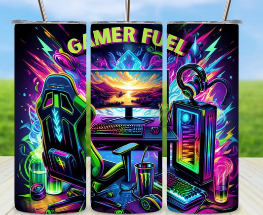 Gamer Fuel -  20oz Skinny Tumbler Sublimation