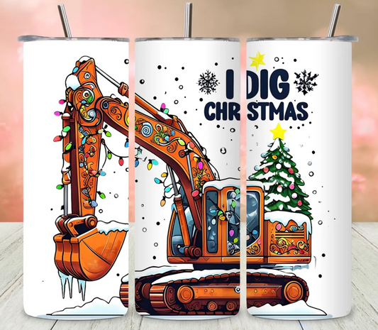 I dig Christmas -20oz transfer