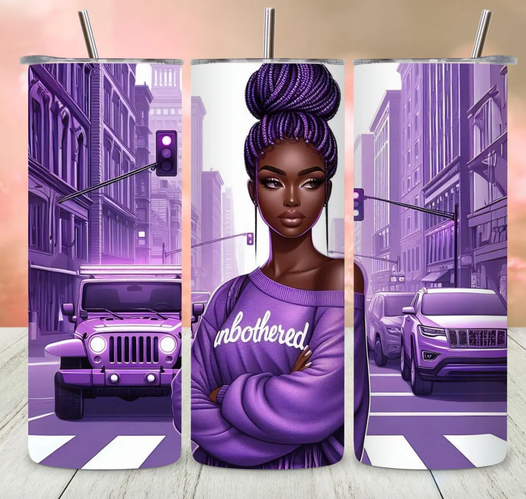 Unbothered -20oz transfer