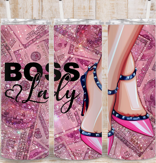 Boss Lady PINK-20oz transfer
