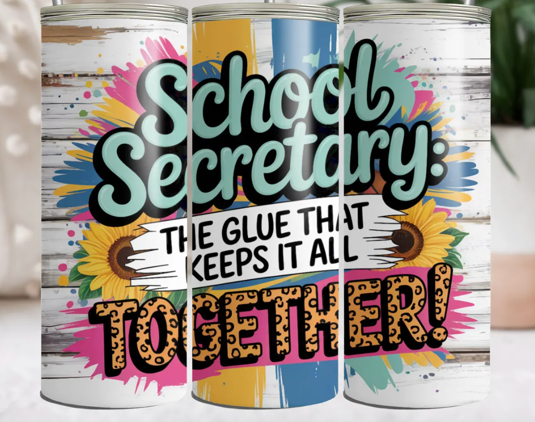 School Secretary -20oz Skinny Tumbler