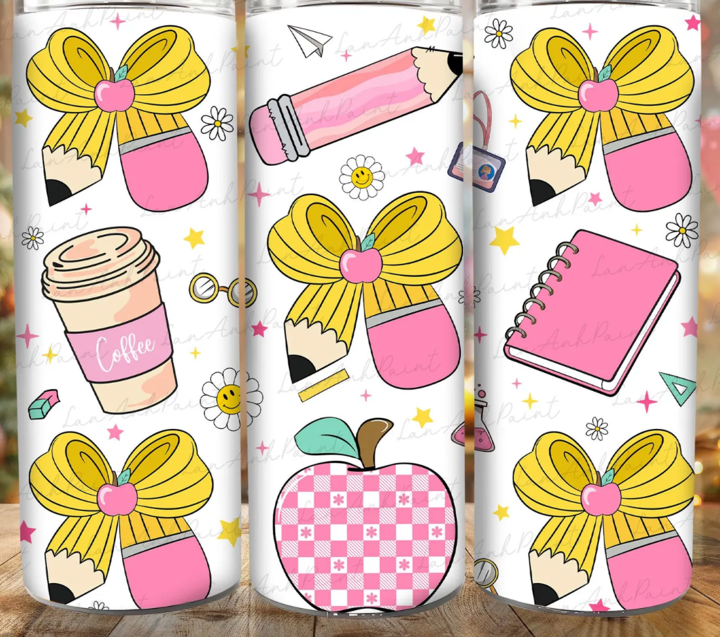 Teacher Coquette -20oz Skinny Tumbler