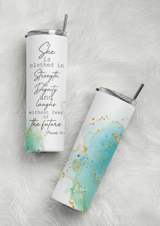 Proverbs 31 -20oz Skinny Tumbler