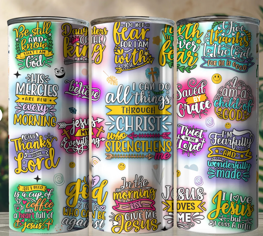 I can do all things through Christ-20oz Skinny Tumbler