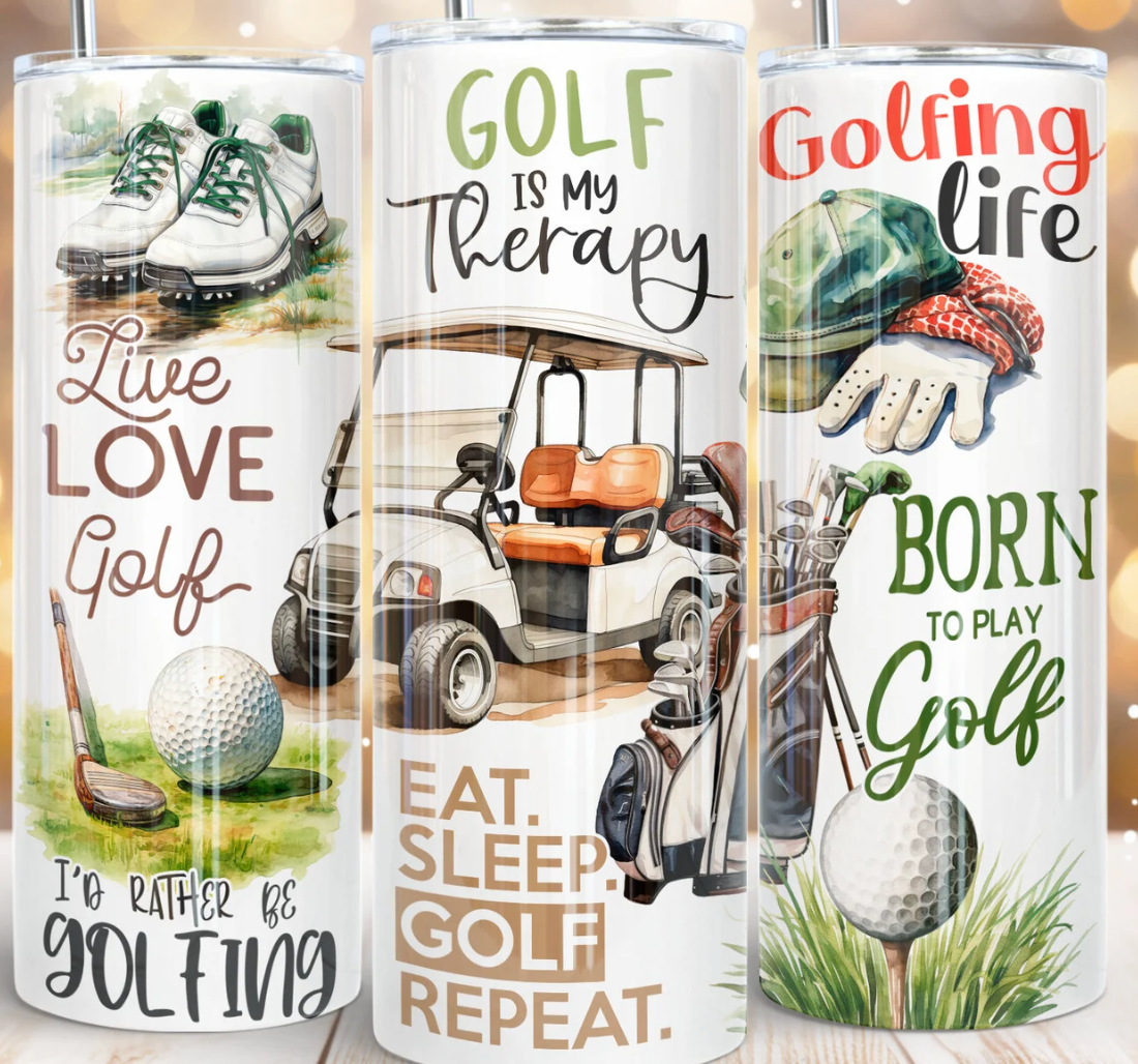 Golf quotes  -20oz Skinny Tumbler