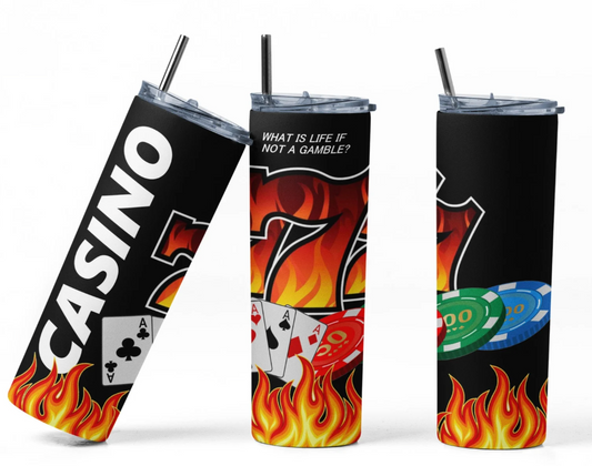 Casino -20oz Skinny Tumbler