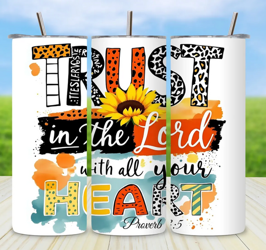 Trust in the Lord Christian-20oz Skinny Tumbler