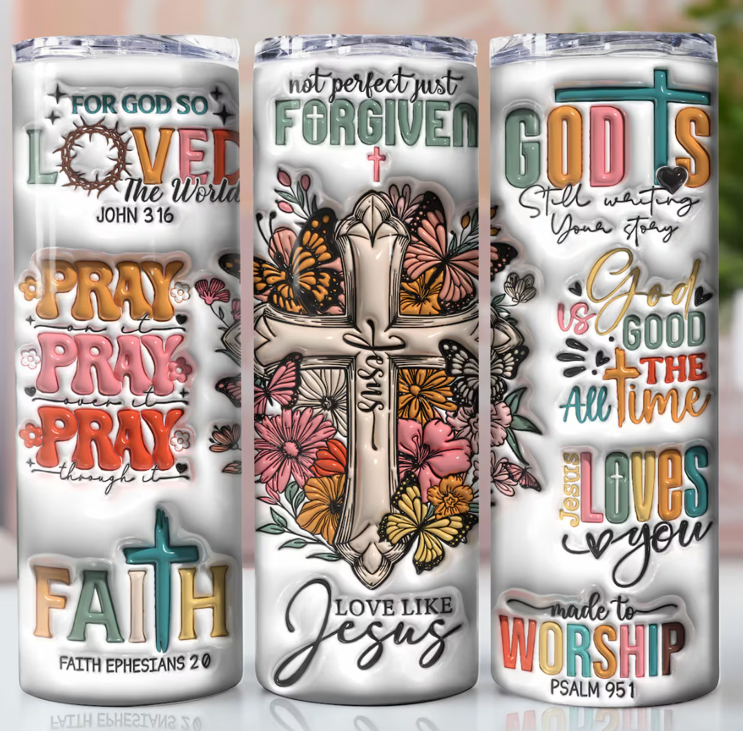 Love like jesus -20oz Skinny Tumbler