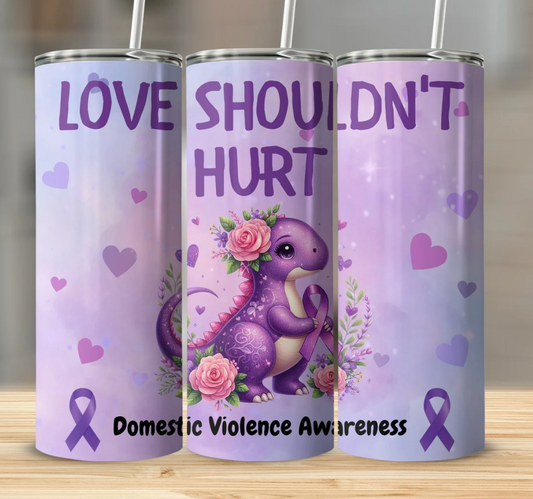Domestic Violence Awareness Month -20oz Skinny Tumbler
