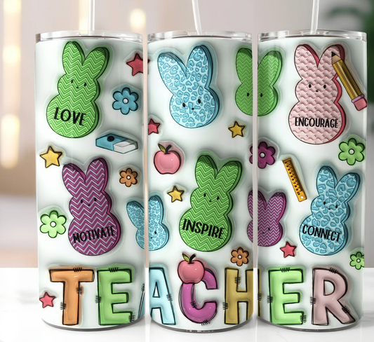 Teacher Affirmation EASTER-20oz Skinny Tumbler