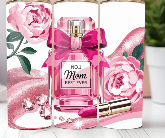 No 1 mom best ever-Tumbler Wrap -20oz Skinny Tumbler