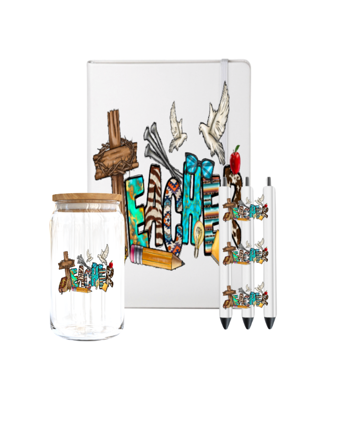 Teacher Christian related  - Journal UV DTF DECAL