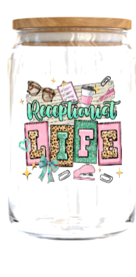 Receptionist  Life- Journal UV DTF DECAL