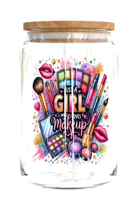 Just a girl you love makeup- Journal UV DTF DECAL