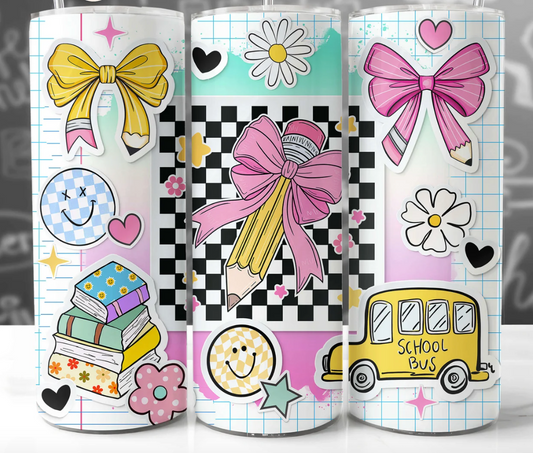 Teacher-Pencil  20oz Skinny Tumbler
