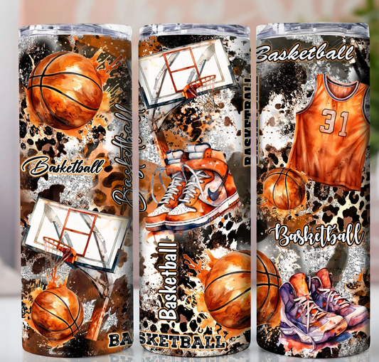 Basketball -20oz Skinny Tumbler