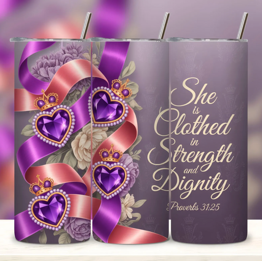 Proverbs 31 -20oz Skinny Tumbler