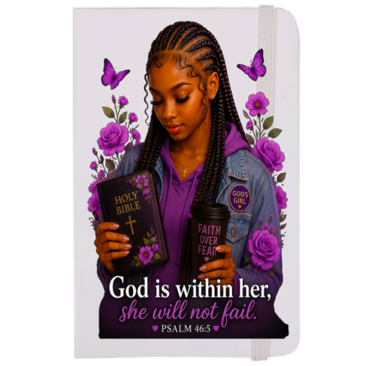 God is within her she will not fail (Black Women with Briads) -UV DTF