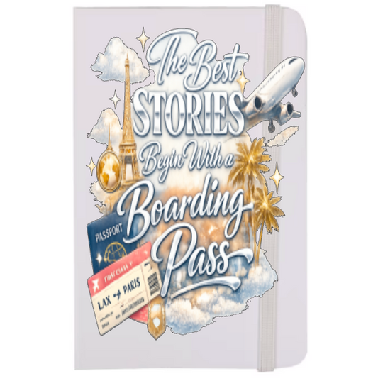 The Best Stories begin with a Boarding Pass-UV DTF