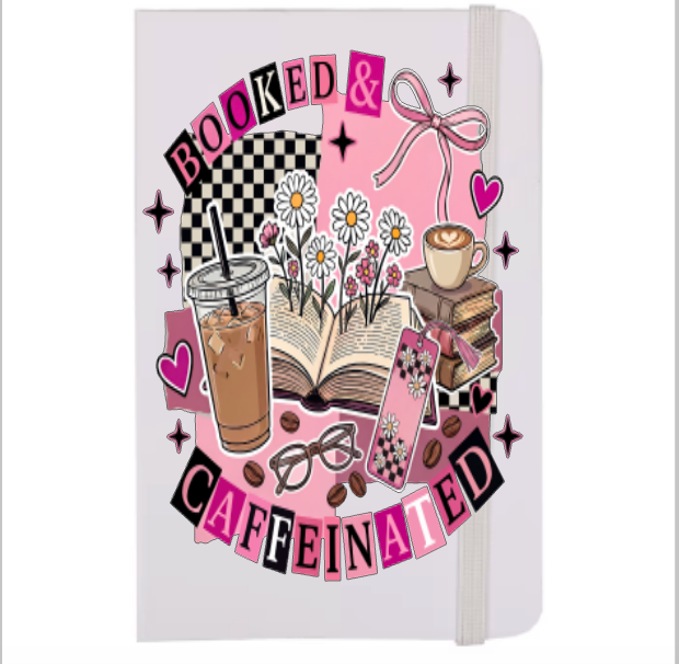 Booked & caffeinated -UV DTF