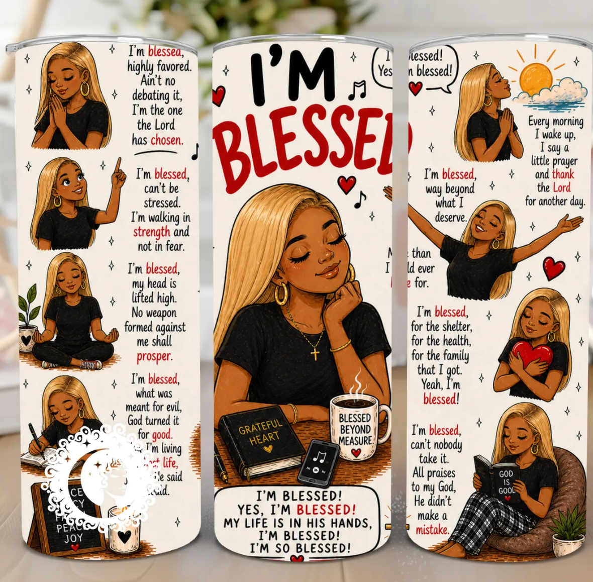 I'm Blessed-20oz Skinny Tumbler