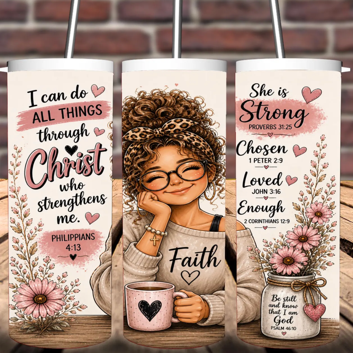 Faith Based  -20oz Skinny Tumbler