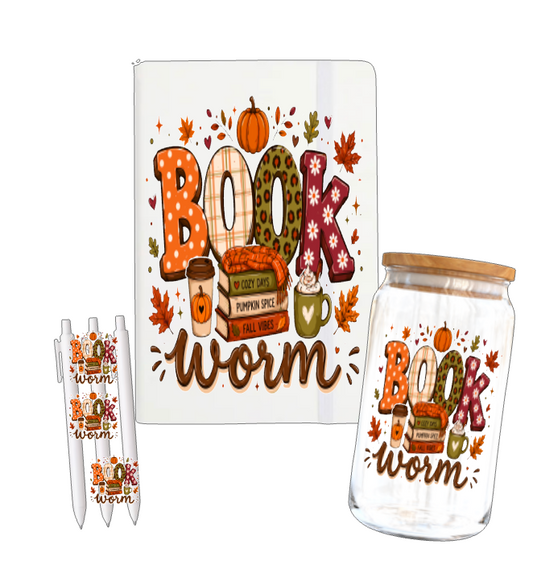 Book Worm-(Fall RELATED)-UV DTF