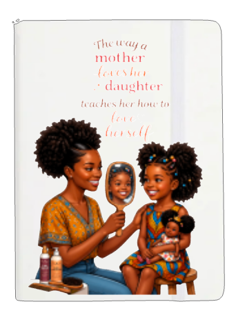 The way mother loves her daughter teachers her how to love herself -UV DTF