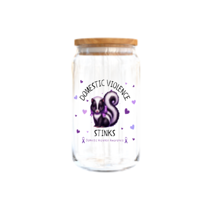Domestic Violence Stinks -UV DTF