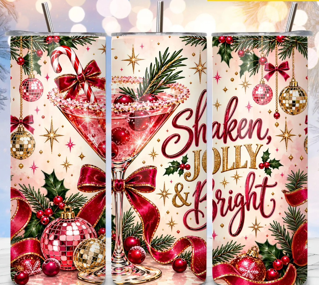 Shaken jolly bright-20oz Skinny Tumbler