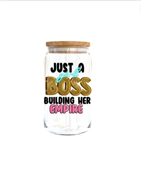 Just a girl boss building my empire| Journal UV DTF DECAL