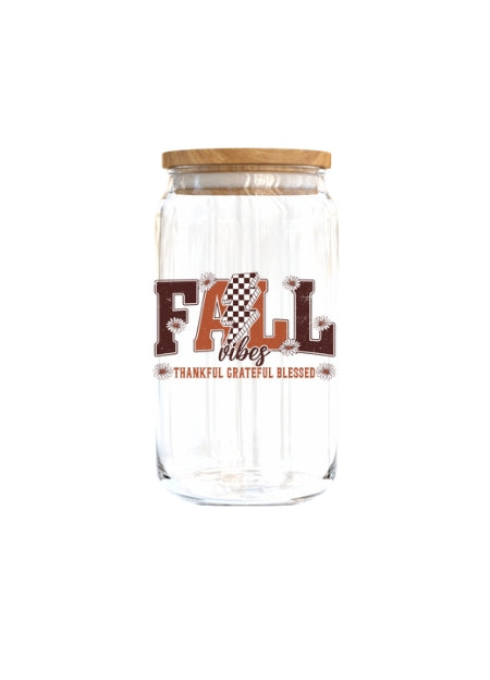Fall Vibes -UV DTF DECAL 3'' (Double Sided)