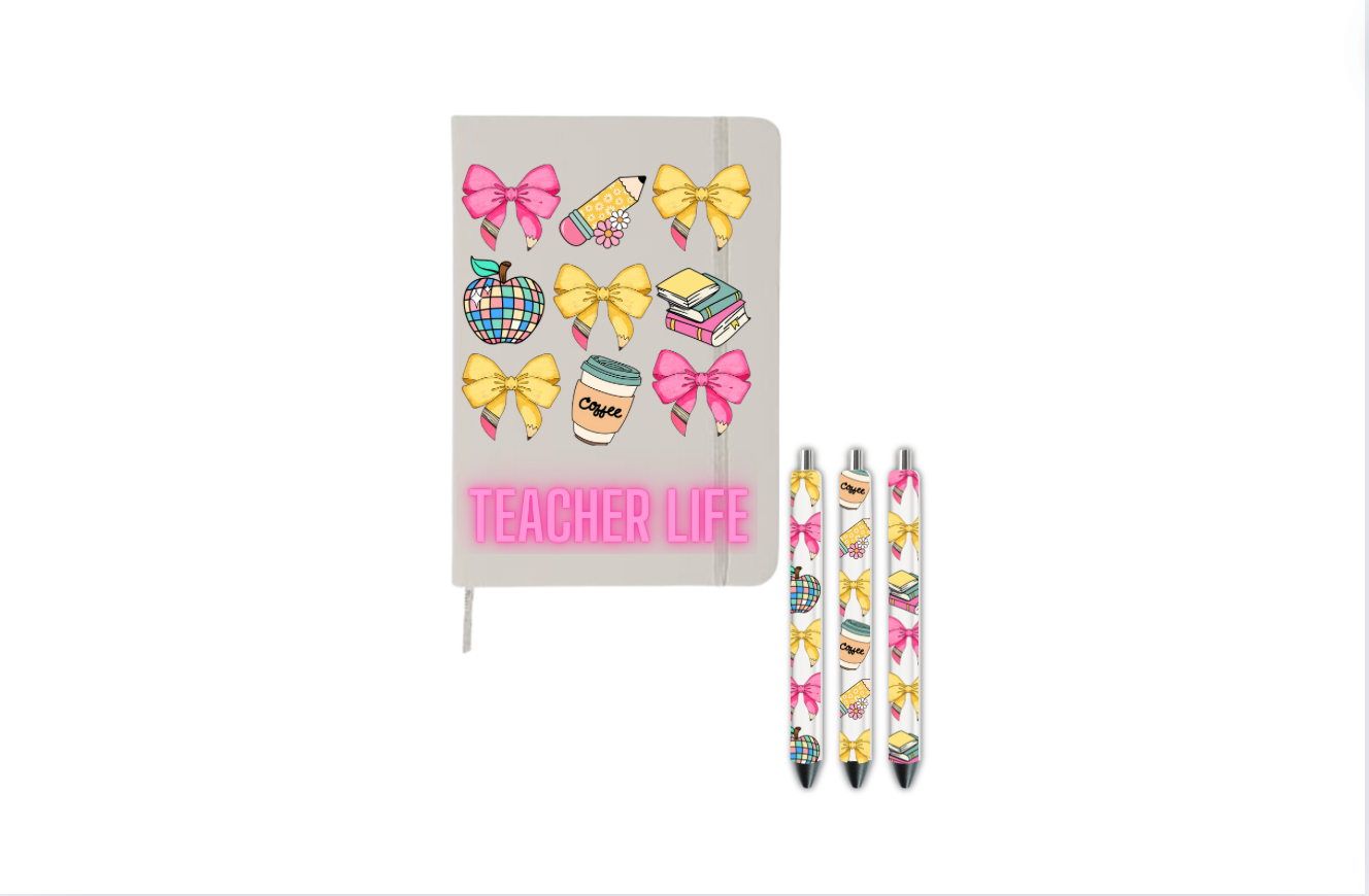 Teacher Life , Ribbon| Journal UV DTF DECAL