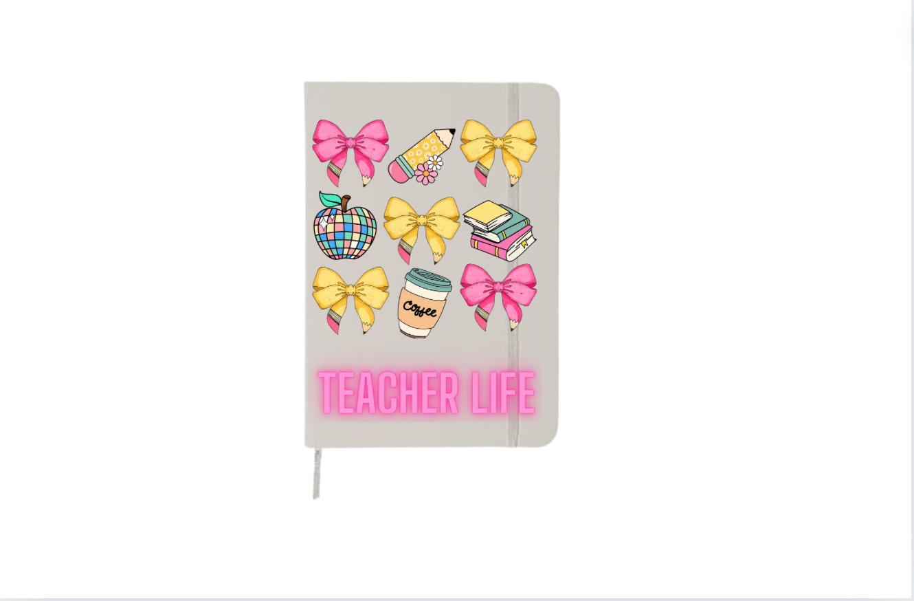 Teacher Life , Ribbon| Journal UV DTF DECAL
