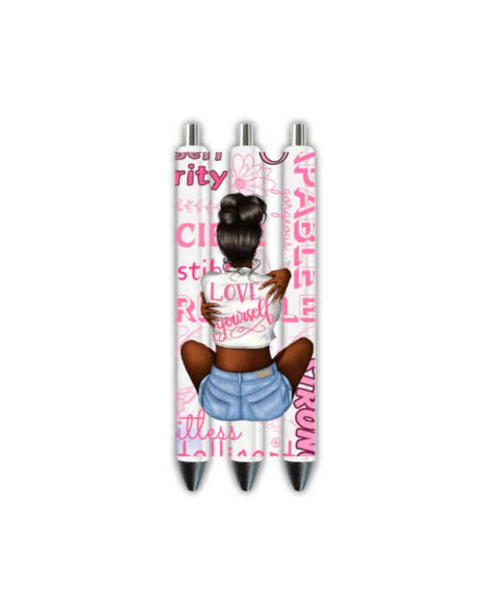 Love yourself (pink) -Journal UV DTF DECAL