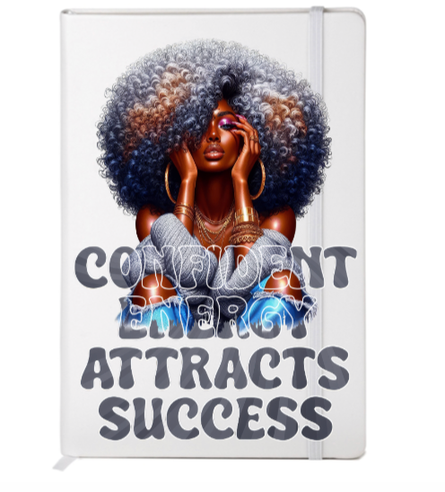 Confident energy attracts success -(Melanin inspirational women )  -UV DTF