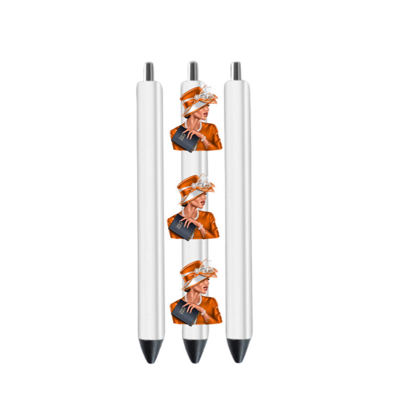 Church lady -Orange-UV DTF