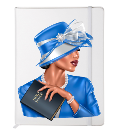 Church Lady (Blue) (Christian related) -Journal UV DTF DECAL