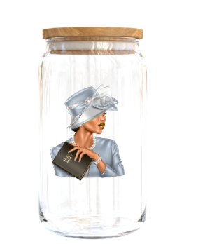 Church Lady (Light Grey) (Melanin & Christian related) -Journal UV DTF DECAL