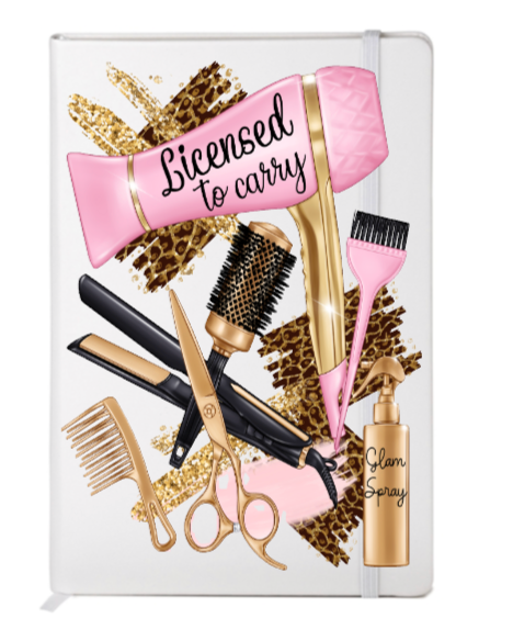 Licensed to carry (pink & gold)  - Journal UV DTF DECAL