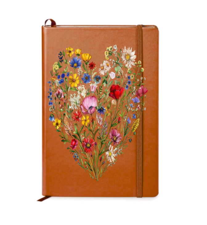 Flower heart- Journal UV DTF DECAL