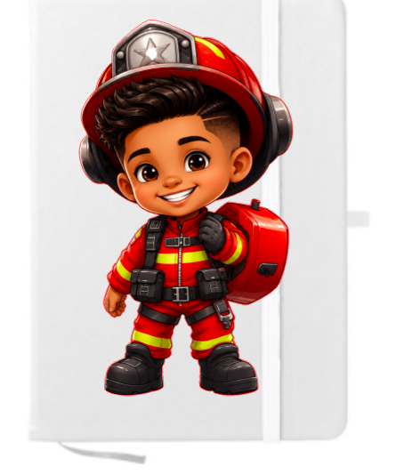 Little Boy Fire Figther  (Latino) -UV DTF