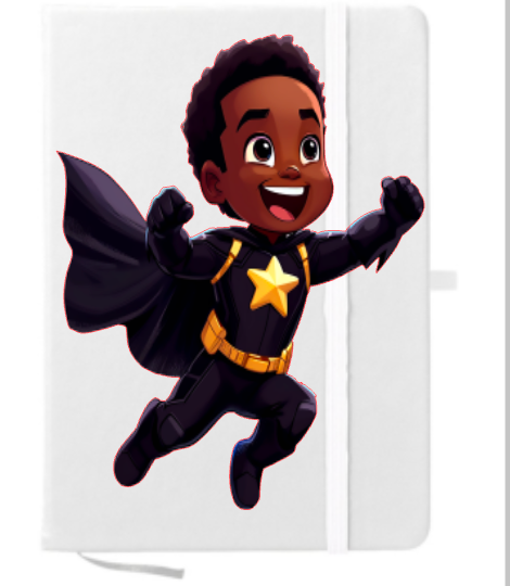 Little Boy Super Hero (Black) -UV DTF