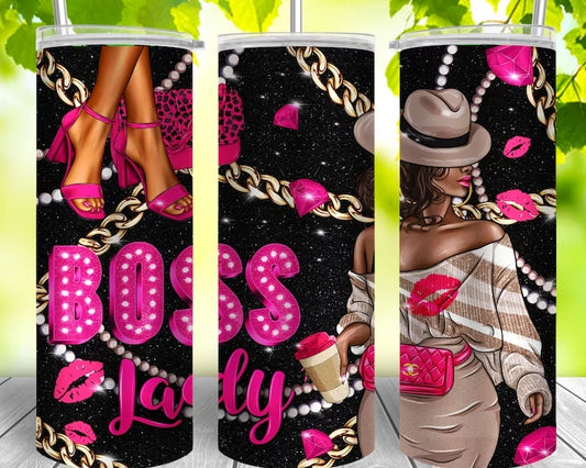 Boss Lady  -20oz Skinny Tumbler