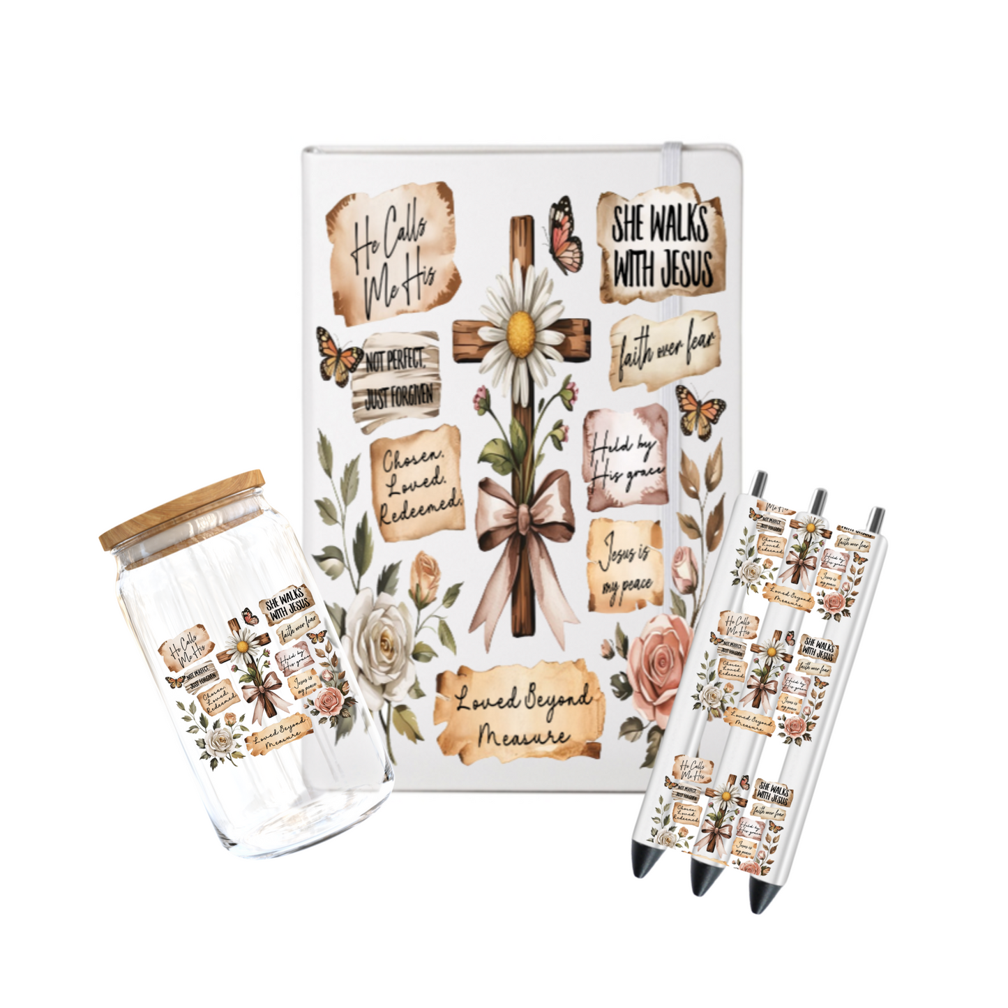 She walks with Jesus -UV DTF