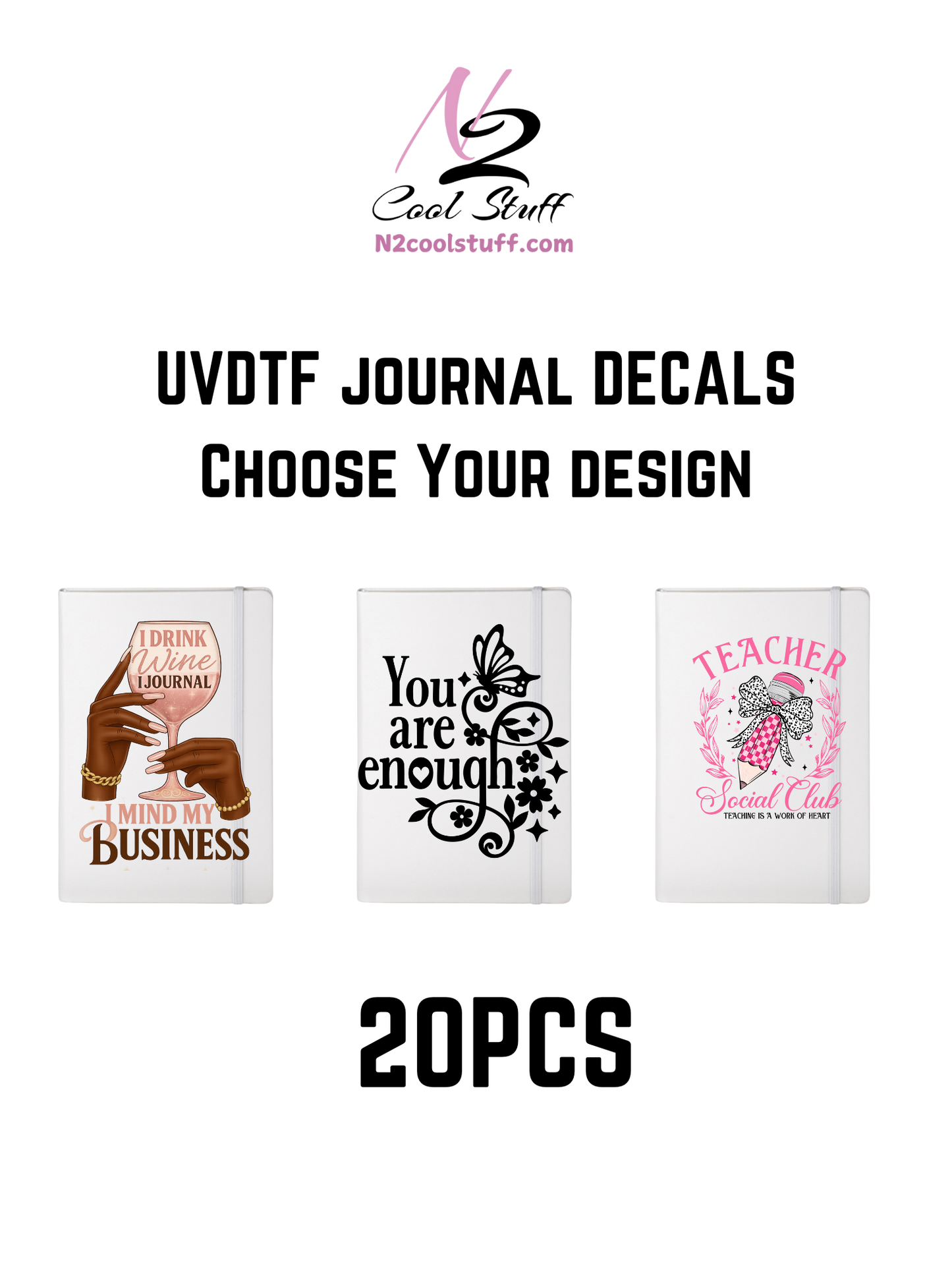 CHOOSE YOUR Journal DECALS UV DTF Decal Bundle