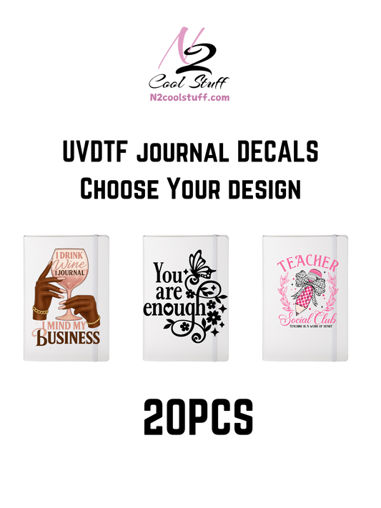 CHOOSE YOUR Journal DECALS UV DTF Decal Bundle
