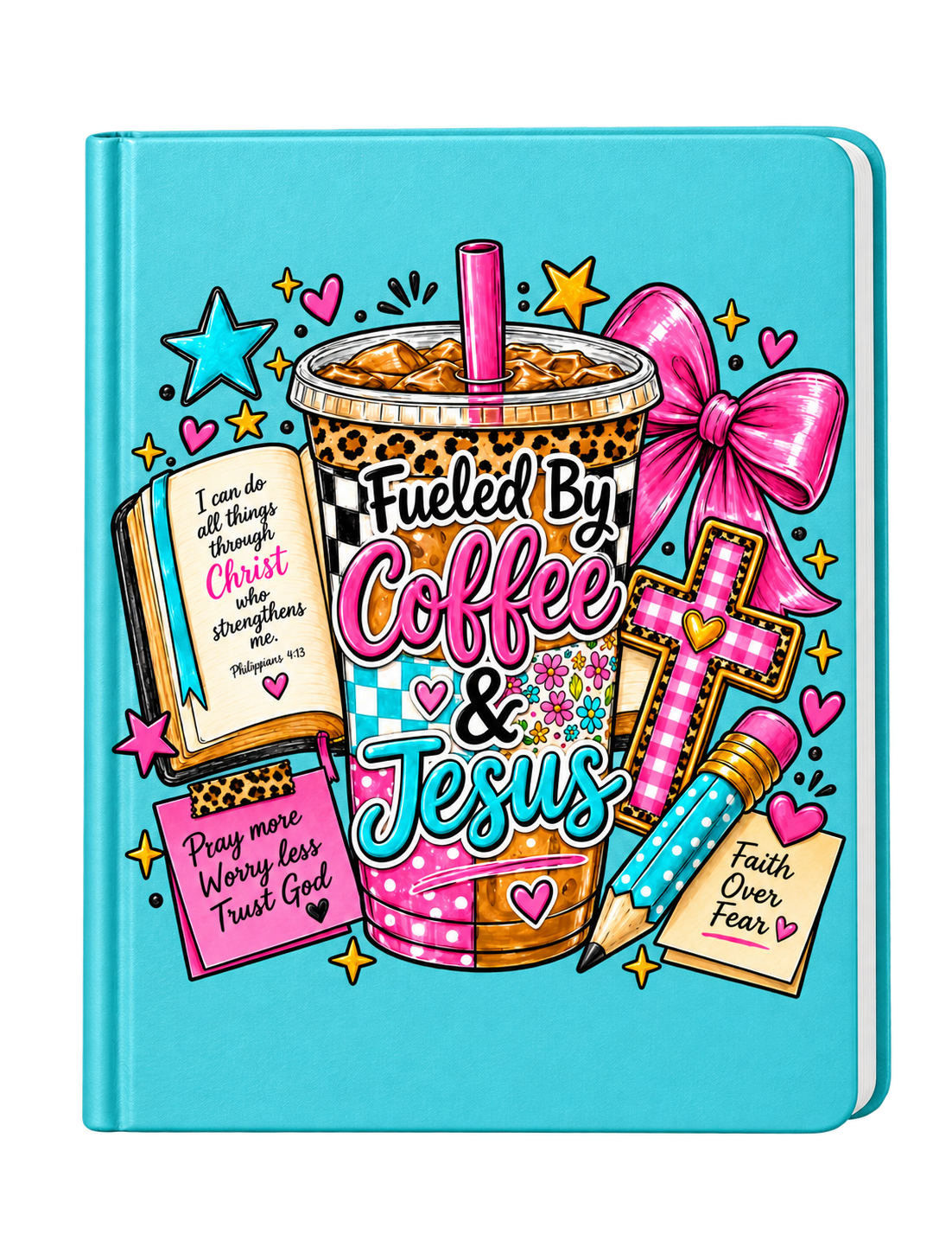 Fueled by Coffee & Jesus-UV DTF