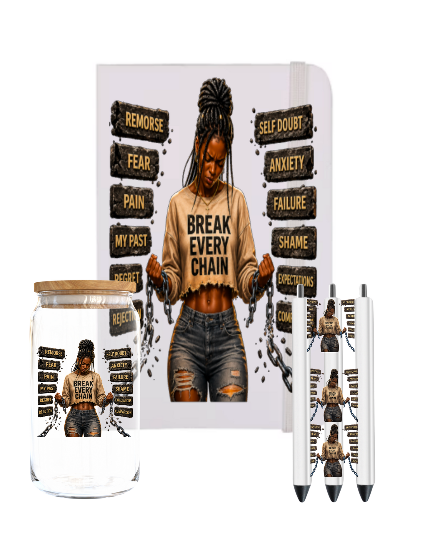Break Every Chain (Black women)-UV DTF